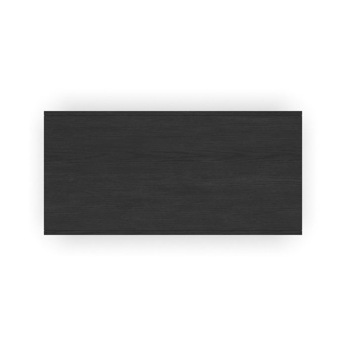 Waterfall Black Rectangular Coffee Table