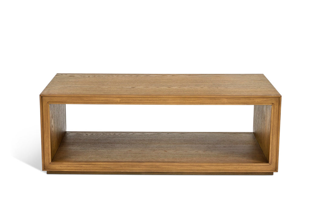 Waterfall Rectangular Coffee Table with Casters