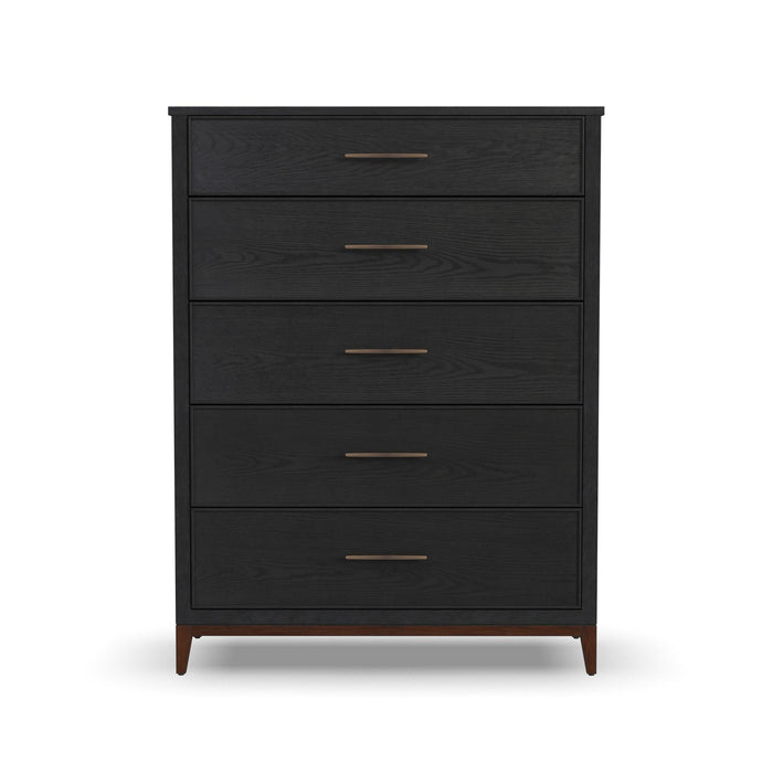 Waterfall Black Drawer Chest