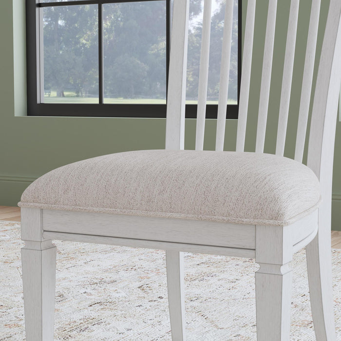 Melody White Fabric Upholstered Dining Chair