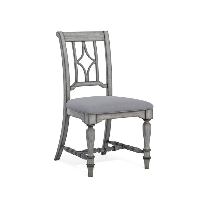 Plymouth Gray Pair of Armless Dining Chairs