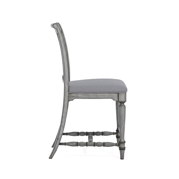 Plymouth Gray Pair of Armless Dining Chairs