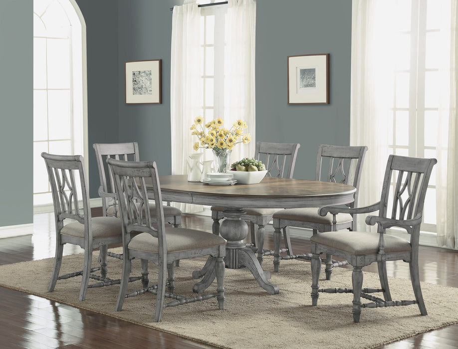 Plymouth Gray Pair of Dining Chairs