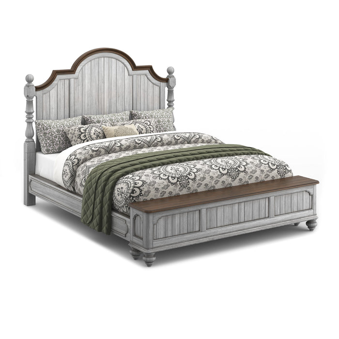 Plymouth Gray California King Storage Bed