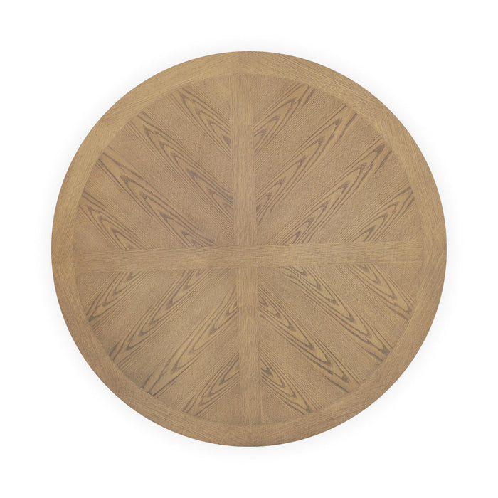 Lattice Brown Round Dining Table