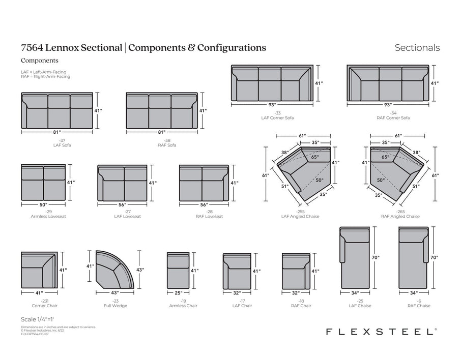 Lennox Fabric Sectional