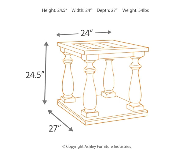 Mallacar Coffee Table with 1 End Table