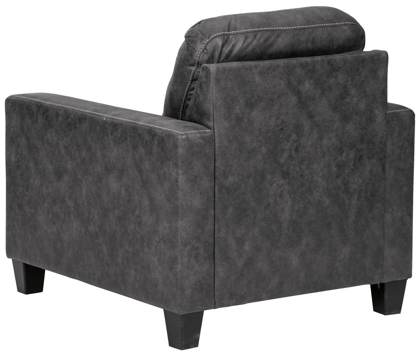 Venaldi Sofa Chaise, Chair, and Ottoman