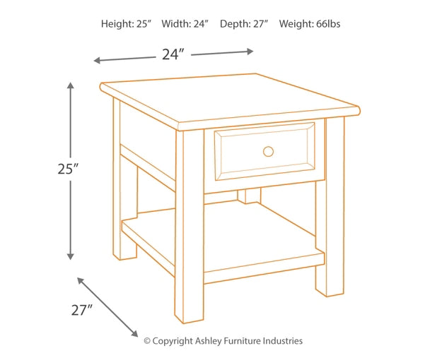 Tyler Creek Coffee Table with 2 End Tables