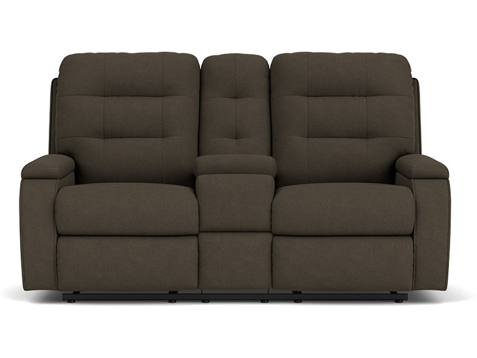 Kerrie Reclining Loveseat with Console