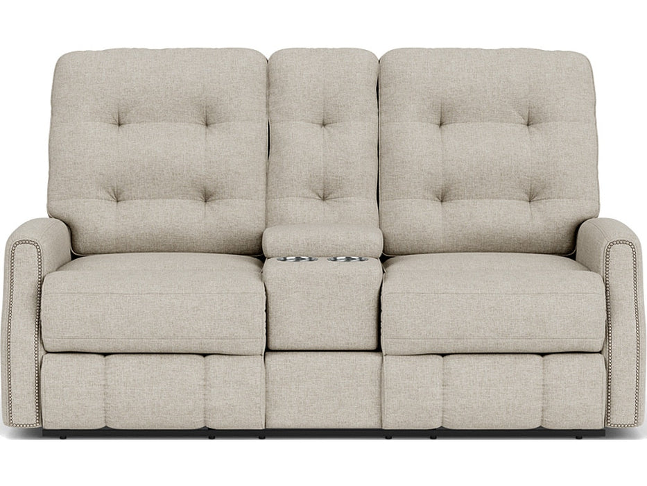 Devon Reclining Loveseat with Console