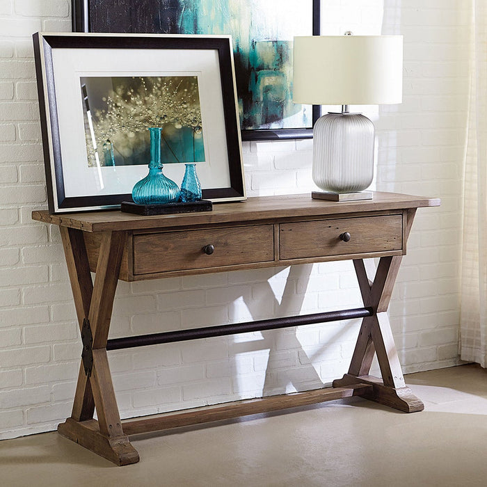 Reclamation Place Trestle Sofa Table