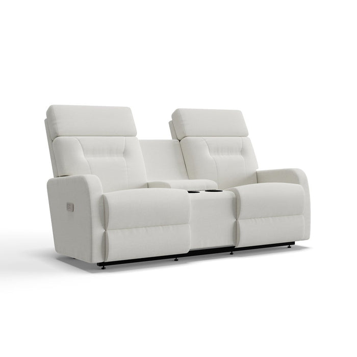 Lennon Power Wall Reclining Loveseat w/ Console Headrest & Lumbar