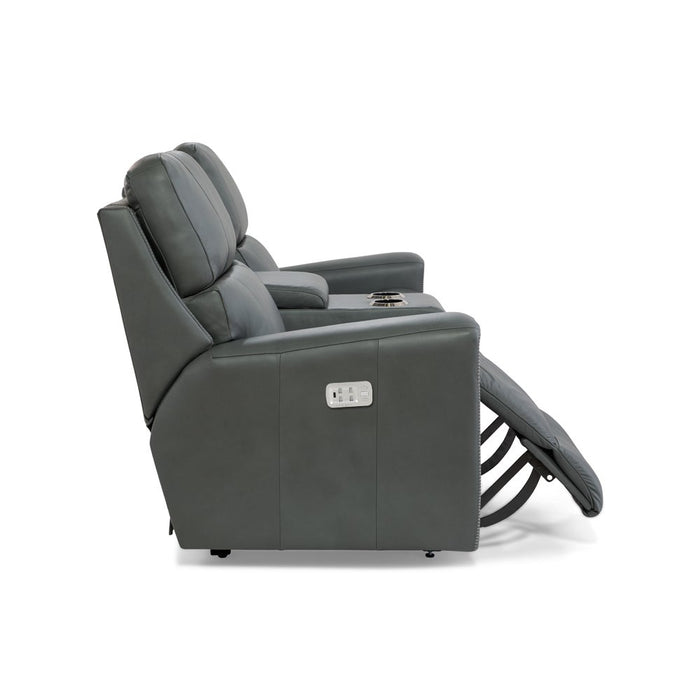 Apollo Power Reclining Sofa w/ Console Headrest & Lumbar