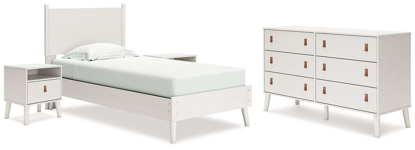 Ashley Express - Aprilyn Twin Panel Bed with Dresser and 2 Nightstands