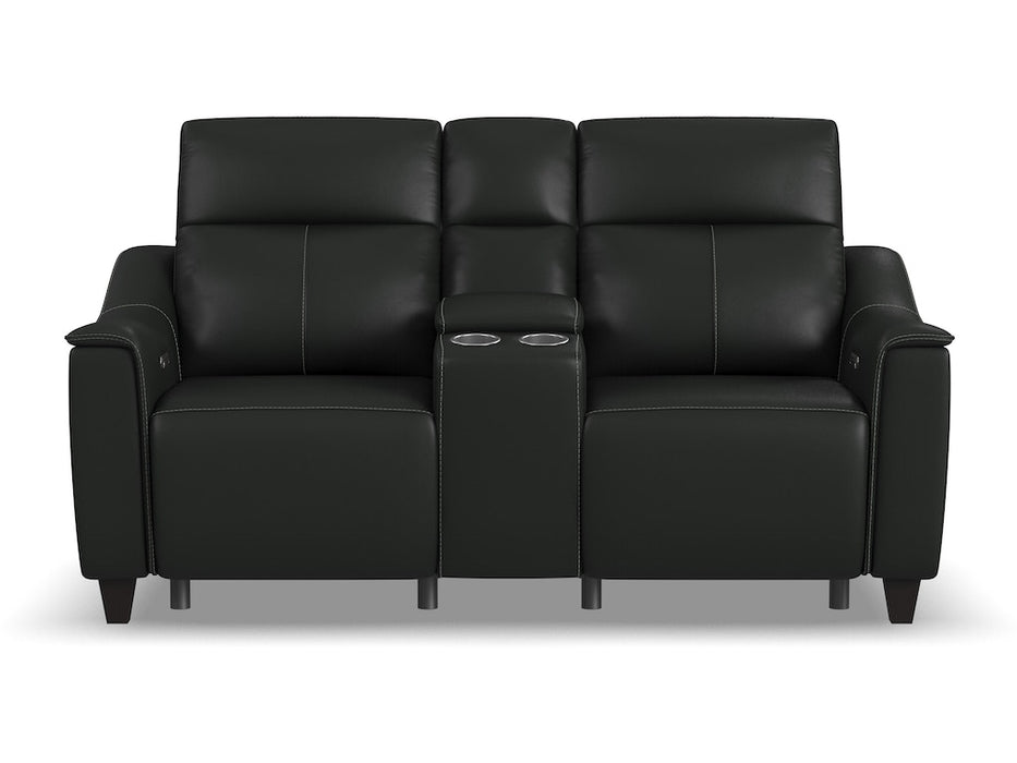 Walter Power Reclining Loveseat with Console and Power Headrests