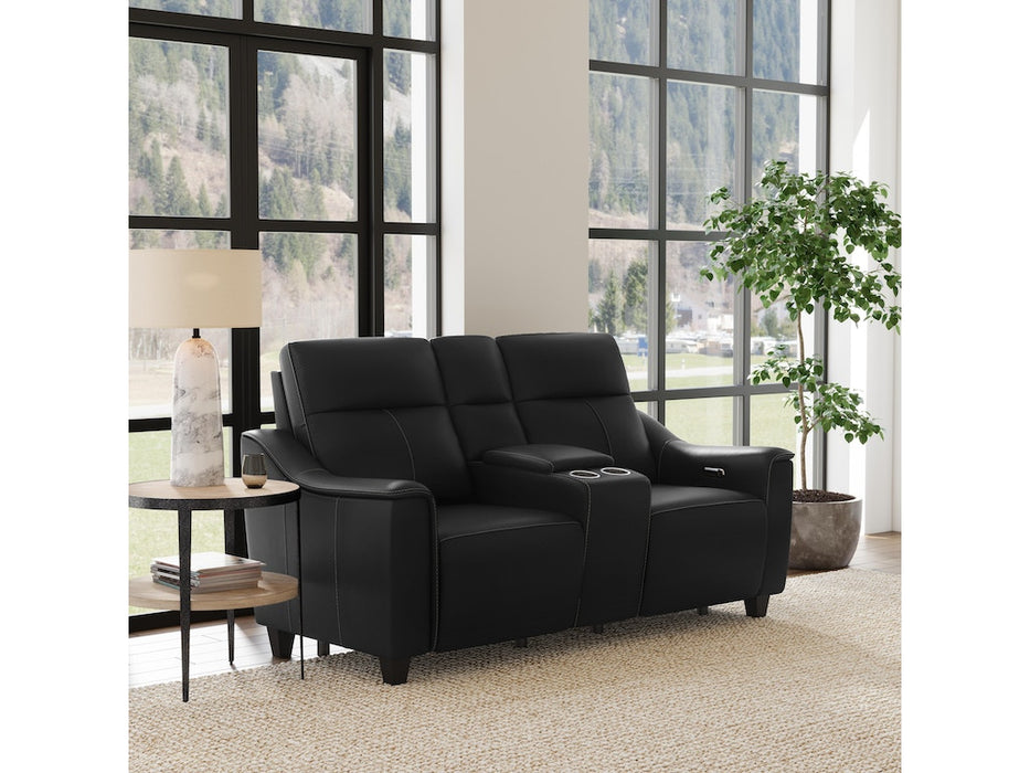 Walter Power Reclining Loveseat with Console and Power Headrests