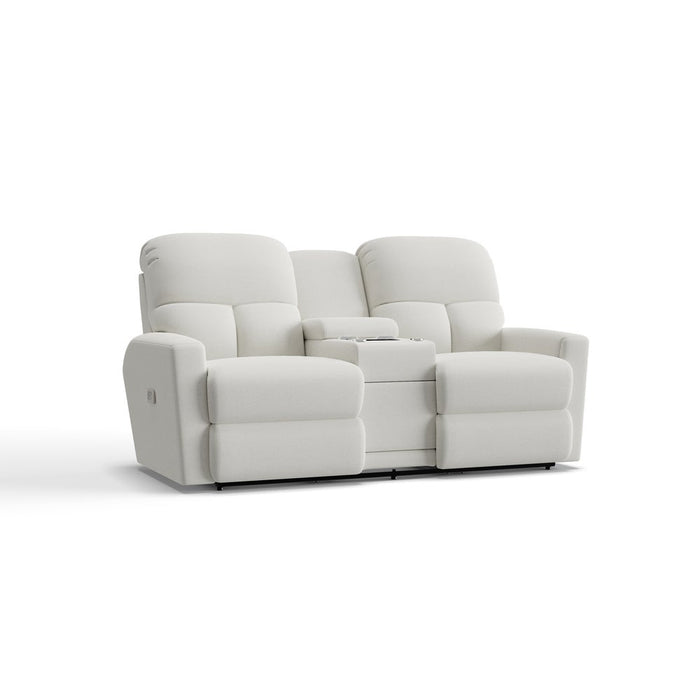 Hawthorn Power Reclining Loveseat w/ Headrest & Console