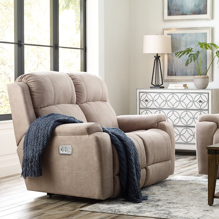 Dorian Power Reclining Loveseat w/ Headrest & Lumbar