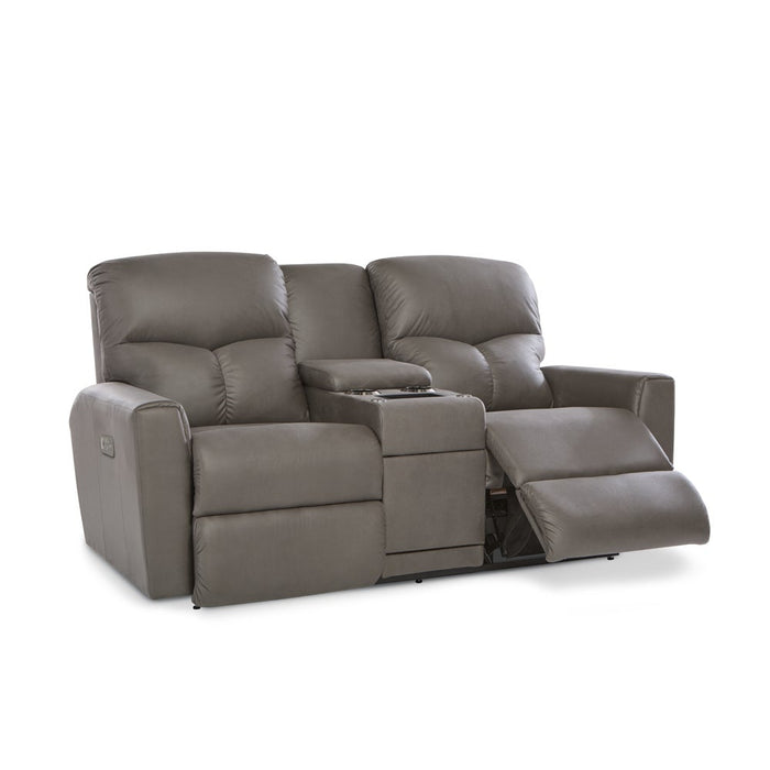 Hawthorn Power Reclining Loveseat w/ Headrest, Lumbar & Console