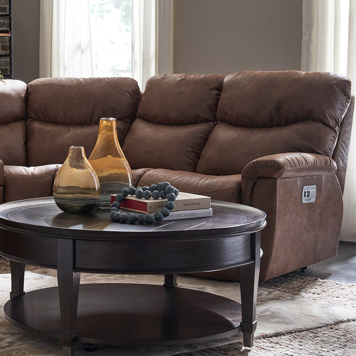 James Power Reclining Sofa w/ Headrest & Lumbar