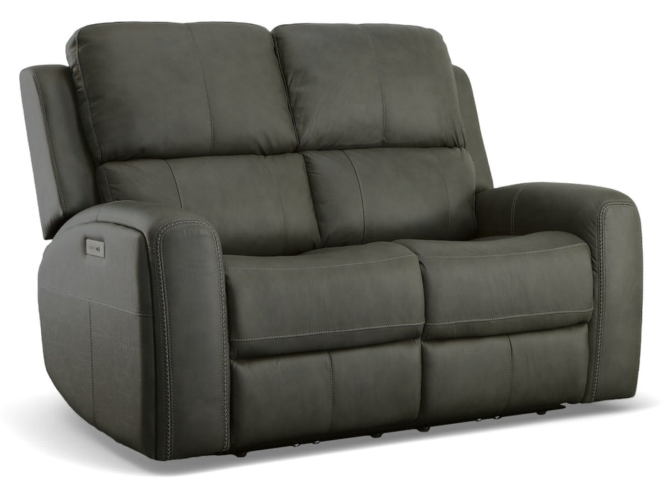 Linden Power Reclining Loveseat with Power Headrests and Lumbar