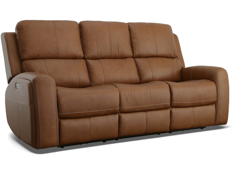 Linden Power Reclining Sofa with Power Headrests and Lumbar