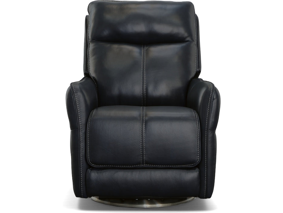 Spin Swivel Power Recliner with Power Headrest and Lumbar