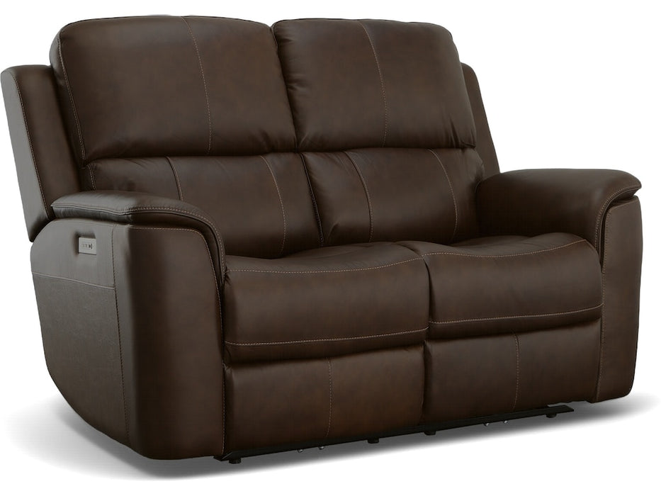 Henry Power Reclining Loveseat with Power Headrests and Lumbar