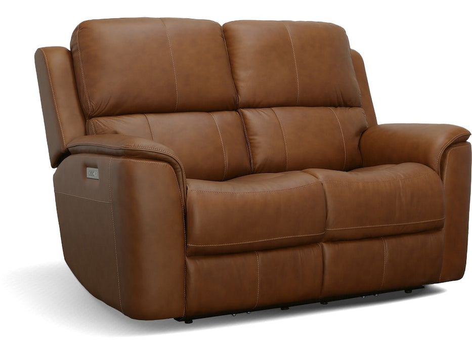 Henry Power Reclining Loveseat with Power Headrests and Lumbar