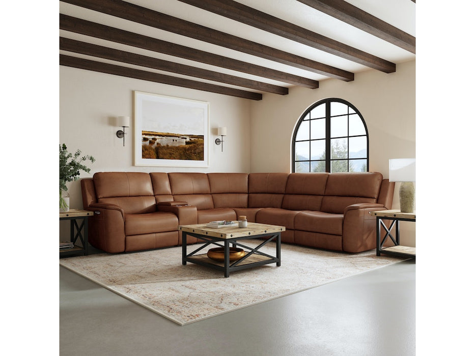 Henry Power Reclining Sectional with Power Headrests and Lumbar